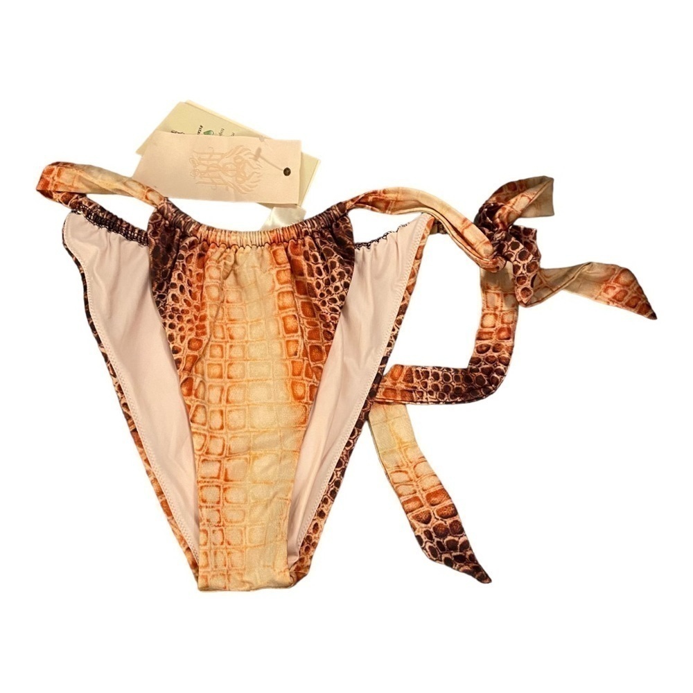 HAH Tinsi Bikini Bottom Crocodile Print NWT - Picture 1 of 7